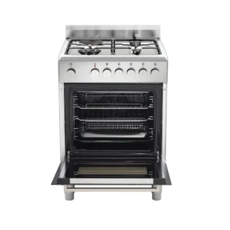 Κουζίνα μικτή φούρνος ηλεκτρικός 3 εστίες αερίου 1 ηλεκτρική La Germania FTR6 2C1 91 D W BLACK FRIDAY 2
