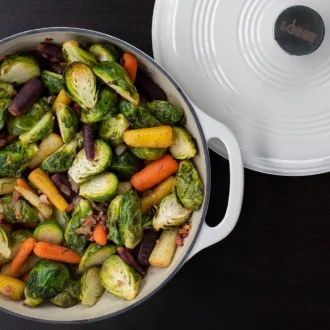 Εμαγιέ μαντεμένια λευκή κατσαρόλα 5.68Lt - White – Lodge - EC6D13