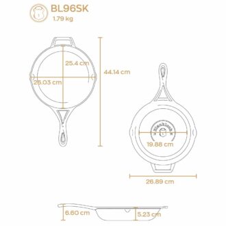 Μαντεμένιο Τηγάνι Blacklock 26.03εκ