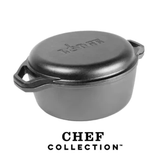 Μαντεμένιο διπλό σκεύος Chef Collection 5.67Lt Lodge - LC6DD
