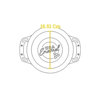 Μαντεμένια κόκκινη κατσαρόλα με εμαγιέ πορσελάνινη επίστρωση
