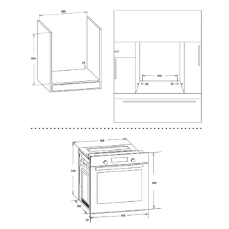 Φούρνος ηλεκτρικός με αέρα και σούβλα TGS 5580 XL RUSTIC ANTH 80Lt