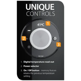 Ταχυθερμοσίφωνας Ντουζ TRITON Amore – Steel – Με οθόνη θερμοκρασίας 7.8kw - 01060