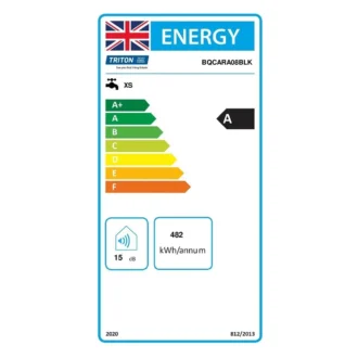 Ταχυθερμοσίφωνας Ντουζ TRITON CARA Μαύρο 7.8kw 01039 5