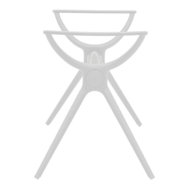 Βάση τραπεζιού Herno pakoworld λευκό pp 106x61x73εκ - Image 3