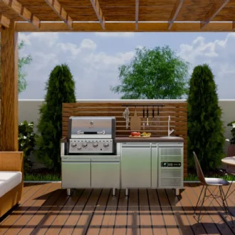 Ερμάριο INOX BBQ TGH B1 M61 Με Πόρτες 5