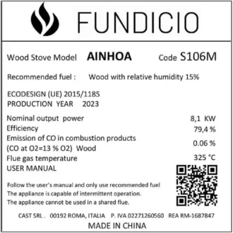 Μαντεμένια Ενεργειακή Σόμπα Ainhoa 2