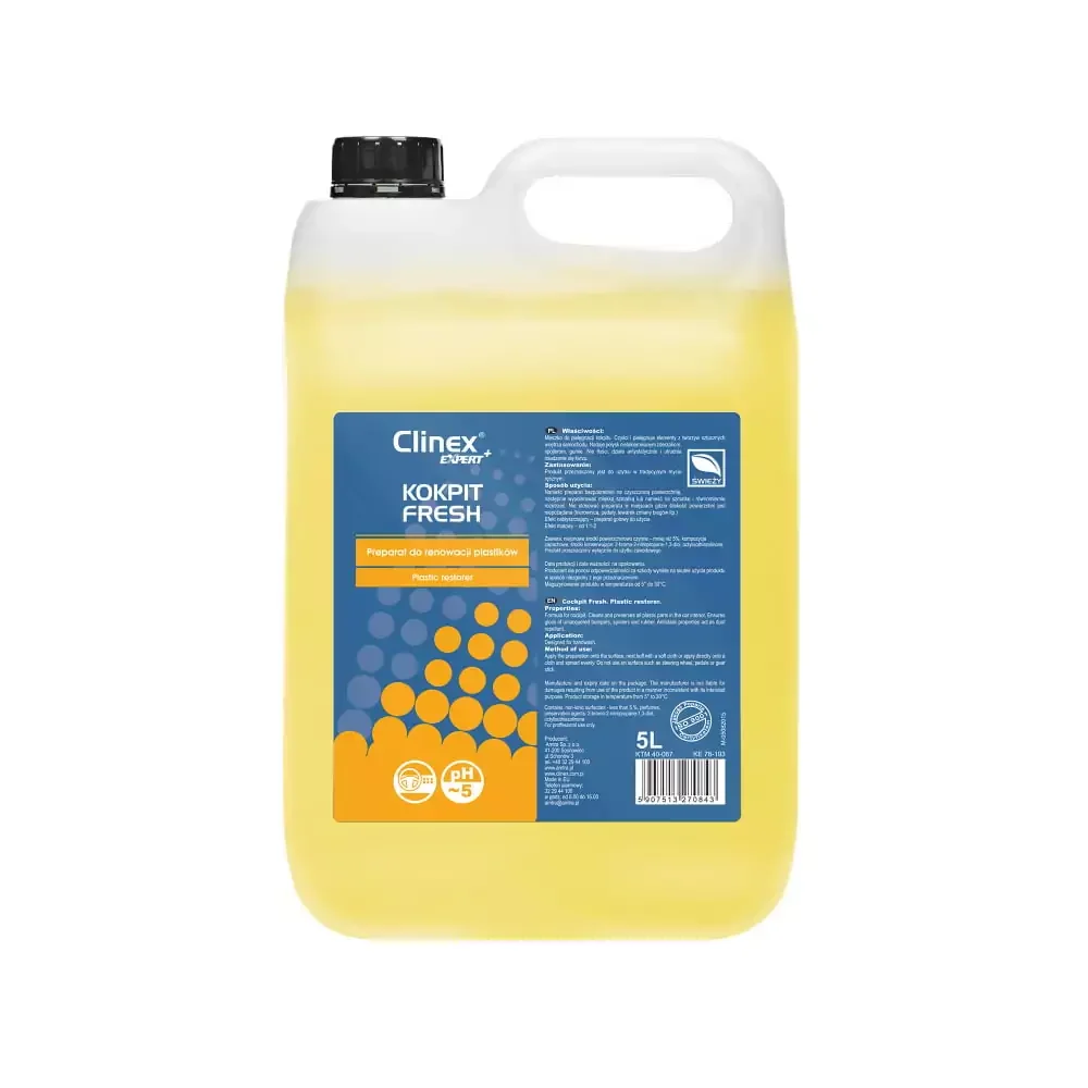 Clinex Expert Bio Kokpit Fresh καθαριστικό πλαστικών επιφανειών αυτοκινήτου 5lt