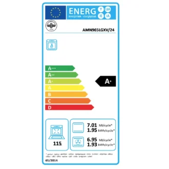 Κουζίνα μικτή φούρνος ηλεκτρικός γκριλ ηλεκτρικό 5 εστίες αερίου La Germania AMN96 5L G X V 24 2
