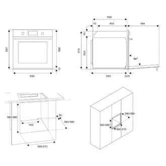 Φούρνος ηλεκτρικός Bertazzoni F60 5 HER E K AG 3