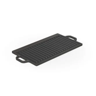 Μαντεμένια πλάκα ψησίματος διπλής όψεως Νο11 45.5x38x1.5