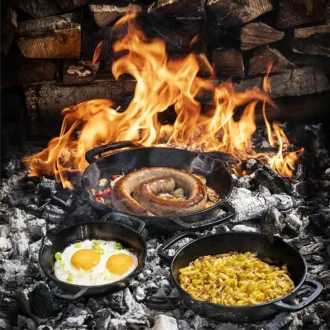 Μαντεμένιο τηγάνι με 2 λαβές 24cm The Windmill6