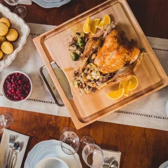 Ξύλινος Δίσκος Κοπής Maple Newton Prep Master 38x36x6εκ. 5