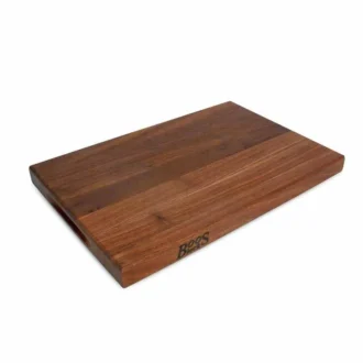 Ξύλινος Δίσκος Κοπής Pro Chef Black Walnut Με Χωνευτή Λαβή (M) 46x31x4 εκ. 1