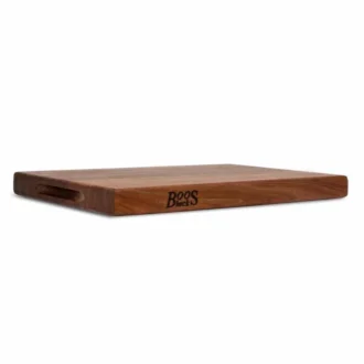 Ξύλινος Δίσκος Κοπής Pro Chef Black Walnut Με Χωνευτή Λαβή (M) 46x31x4 εκ. 2