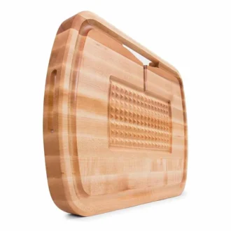 Ξύλινος Δίσκος Κοπής Pyramid 61x46x6εκ. Με Drip Pan 7