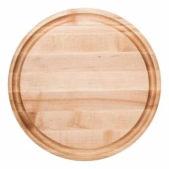 Στρογγυλός Ξύλινος Δίσκος Κοπής Διπλής Όψης 38x38x4,5εκ. 6