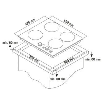 Εστία αερίου TGS 9021 IX