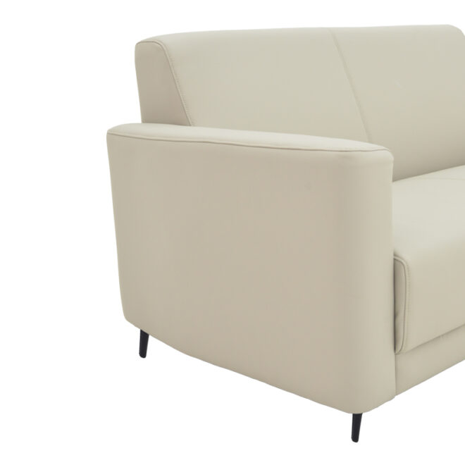 Καναπές τριθέσιος Sidica pakoworld PU σε μπεζ απόχρωση 185x82x81εκ - Image 6