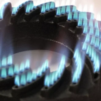 Μονή μαντεμένια εστία υγραερίου βαρέως τύπου με μαντεμένιο καυστήρα