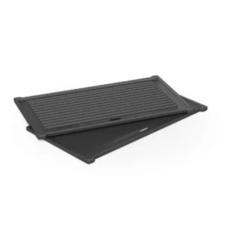 Μαντεμένια πλάκα ψησίματος διπλής όψεως GS GRILL Στενή