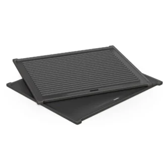 Μαντεμένια πλάκα ψησίματος διπλής όψεως GS GRILL Φαρδιά