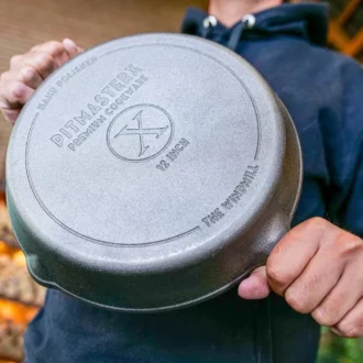 Μαντεμένιο Αντικολλητικό Τηγάνι με Λαβή 30cm PitmasterX- The Windmill