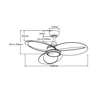Ανεμιστήρας Οροφής PRCF-80654