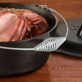 Μαντεμένιο Dutch Oven 6,62 lt με μαντεμένιο καπάκι και ανοξείδωτη λαβή LODGE - L10DO3