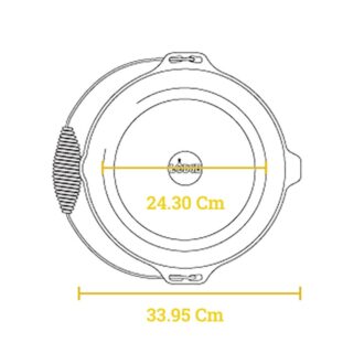 Μαντεμένιο Dutch Oven 6,62 lt με μαντεμένιο καπάκι και ανοξείδωτη λαβή LODGE - L10DO3