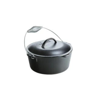 Μαντεμένιο Dutch Oven 4,73 lt | 26εκ. με μαντεμένιο καπάκι και ανοξείδωτη λαβή LODGE - L8DO3