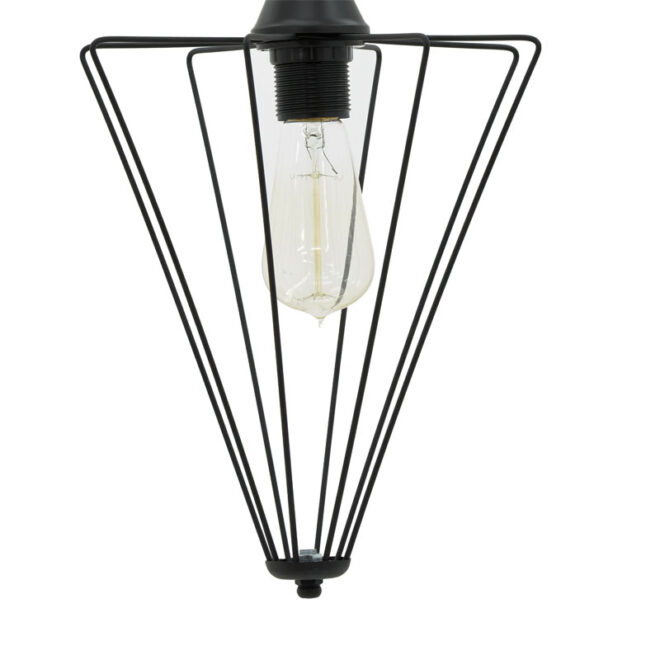 Φωτιστικό οροφής μονόφωτο Saway pakoworld E27 μαύρο 30x30x80εκ - Image 3