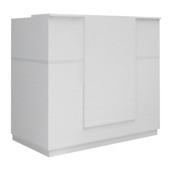Γραφείο υποδοχής - reception Gemini Megapap χρώμα λευκό 150x70x110εκ. - Image 6