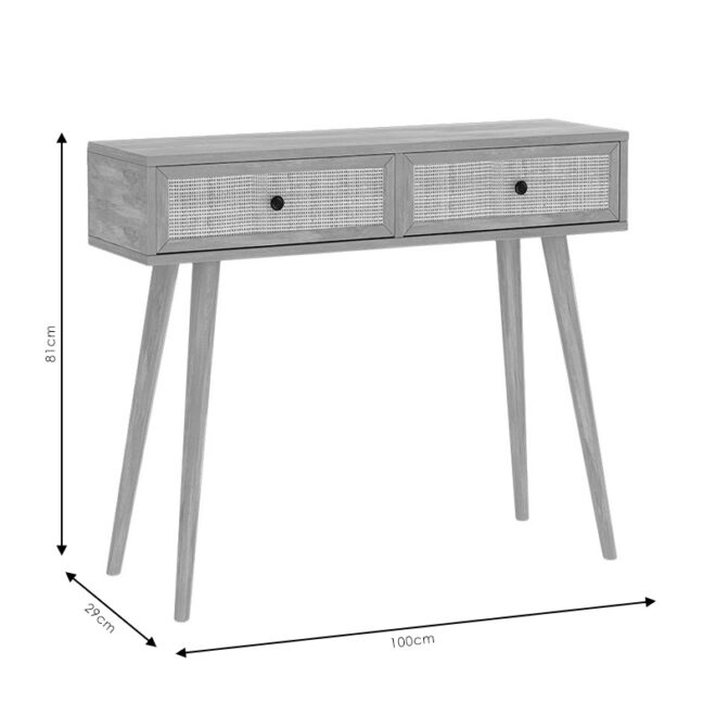 Κονσόλα Oslo pakoworld sonoma 100x29x81εκ - Image 4