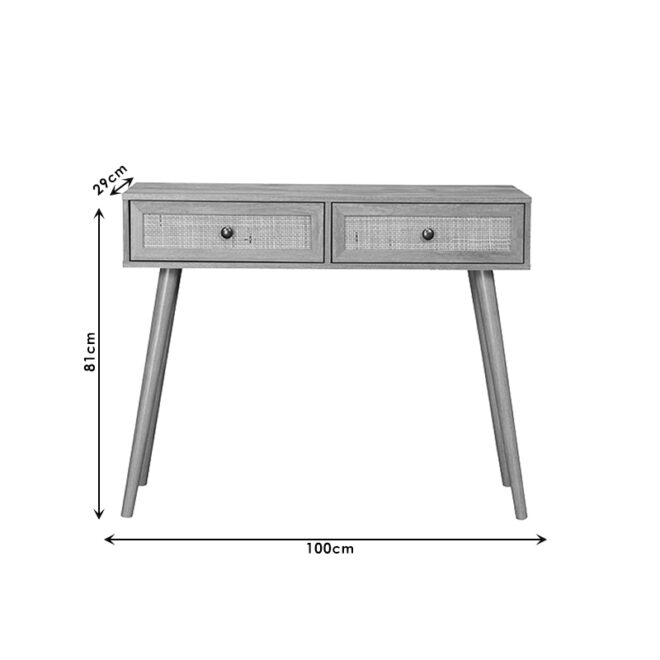Κονσόλα Oslo pakoworld sonoma 100x29x81εκ - Image 5