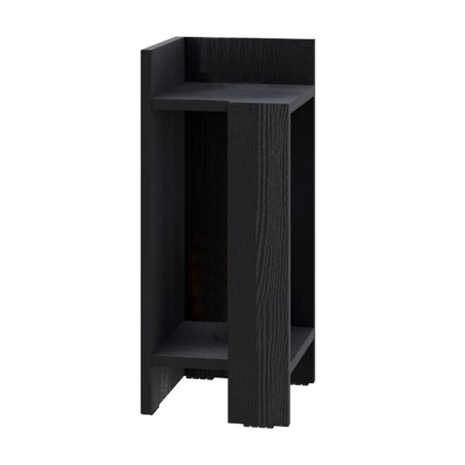 Κομοδίνο Elos Megapap αριστερό χρώμα black wood 25x27x60εκ. - Image 2