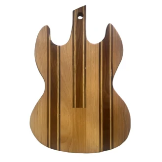 Χειροποίητο Ξύλο Κοπής σε Σχήμα Κιθάρας