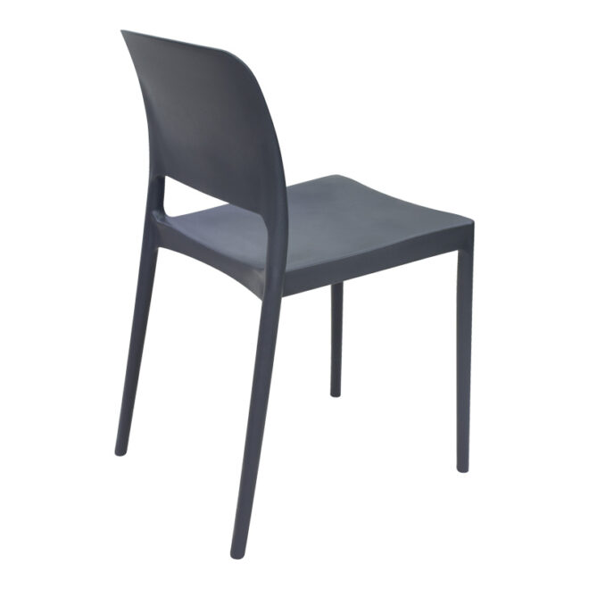 Καρέκλα Fenxy pakoworld pp σε μαύρη απόχρωση 38x42x77εκ - Image 2