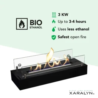 Xaralyn Burner L Black Καυστήρας Βιοαιθανόλης