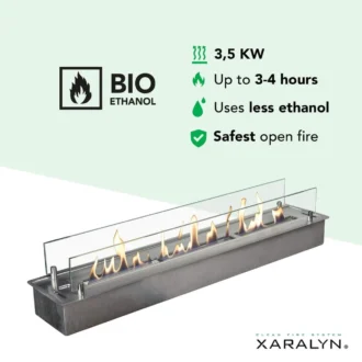 Xaralyn Burner XL INOX Καυστήρας Βιοαιθανόλης