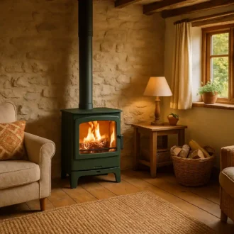 Charnwood Aire 7 Low Stand Green Σόμπα ξύλου