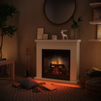 Ηλεκτρικό Τζάκι Λευκό TAGU Frode PowerFlame