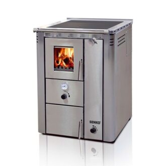 Senko C-30 ενεργειακή σόμπα ξύλου καλοριφέρ - Inox Mat