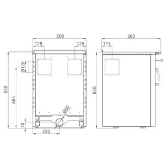 Alternative view of Ενεργειακή Σόμπα Ξύλου Καλοριφέρ με Φούρνο – Inox Mat Senko SG-50