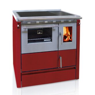 Senko SG-75 ενεργειακή σόμπα ξύλου με φούρνο - Μπορντό