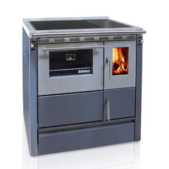 Senko SG-75 ενεργειακή σόμπα ξύλου με φούρνο - Ανθρακί