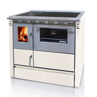 Senko SG-90 ενεργειακή σόμπα ξύλου με φούρνο - Μπέζ