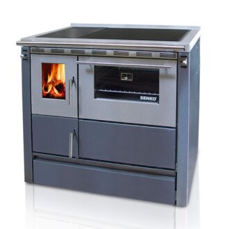 Senko SG-90 ενεργειακή σόμπα ξύλου με φούρνο - Ανθρακί