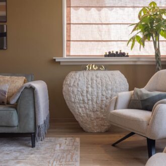 Alternative view of Tζάκι Bιοαιθανόλης Επιδαπέδιο Xaralyn Shigo Stone Λευκό