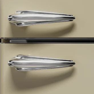 Ψυγειοκαταψύκτης Mondin MFC6DC Retro Classic Crema